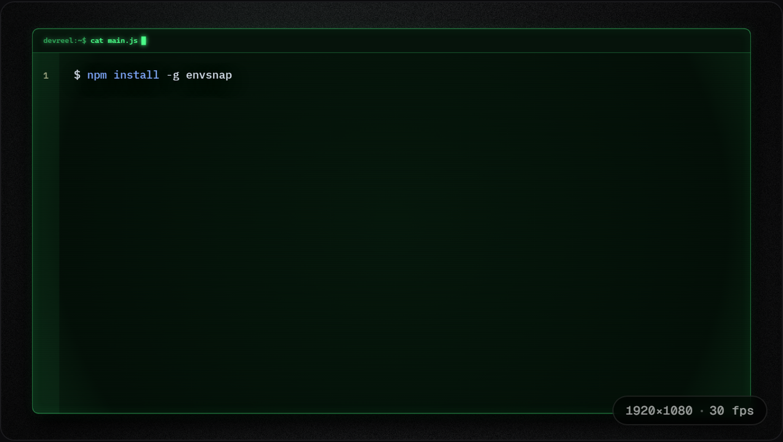 The README GIF that earns the star