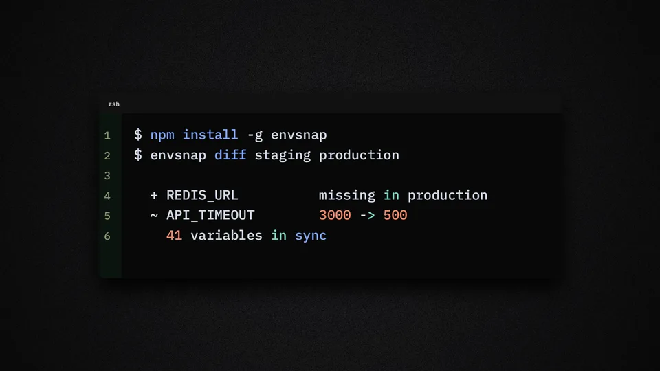 A terminal window showing a command-line tool's output over a dark grainy background