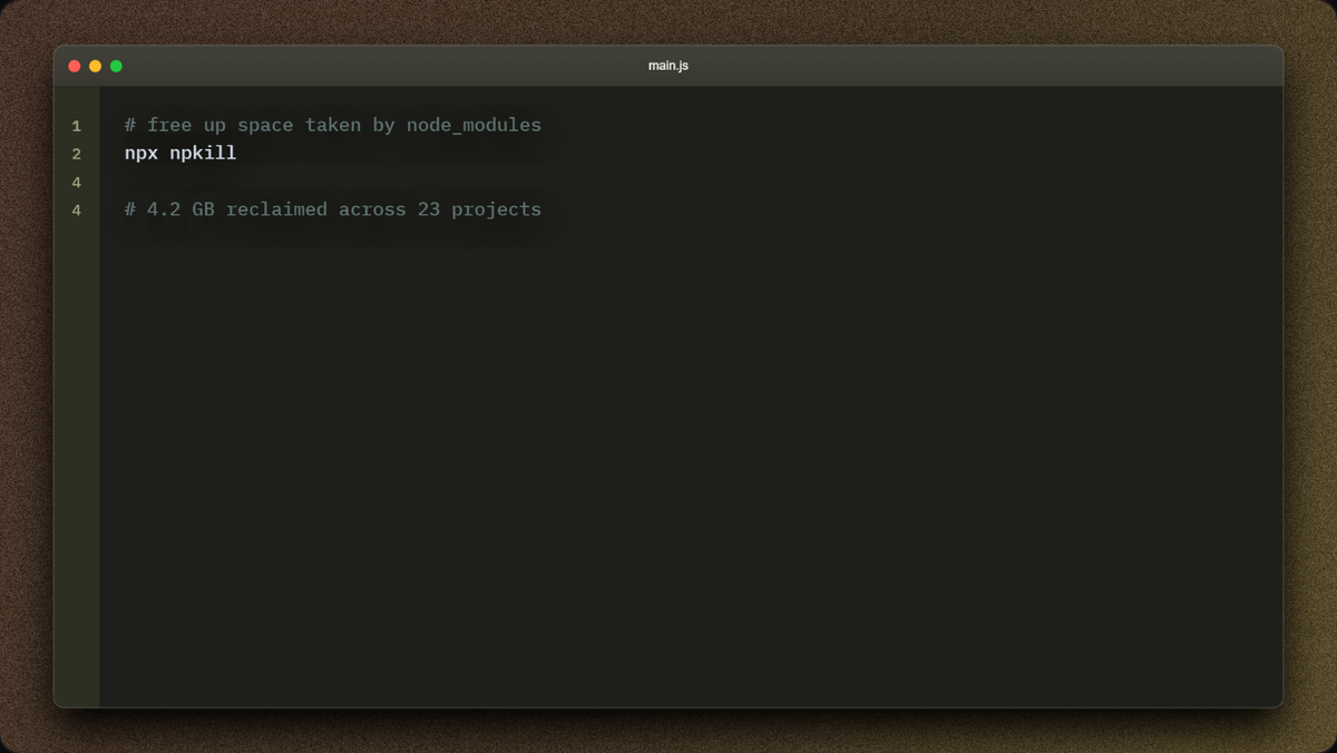 Preview of the Terminal tip template